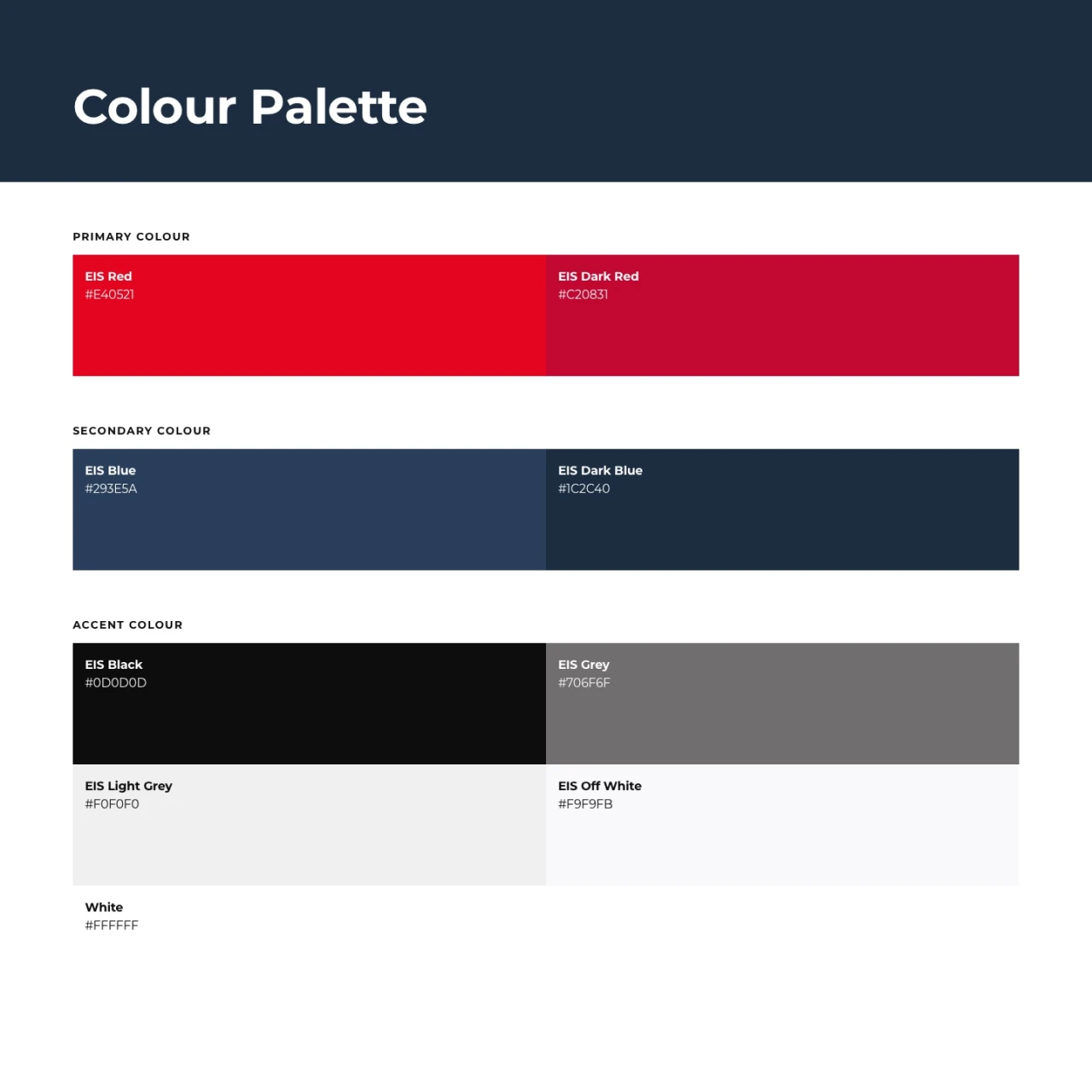 UK Sports Institute brand colour palette
