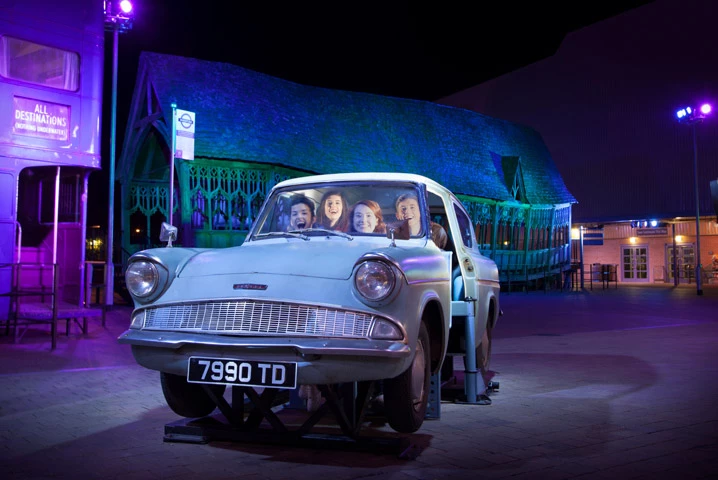 Vehicle from Harry Potter inside Waner Bros Studio Tour